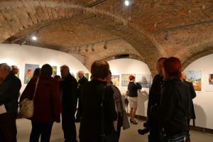 Odprtje razstave Društva likovnih umetnikov Rifnik Šentjur Ljubezen in mir v Galeriji Zgornji trg